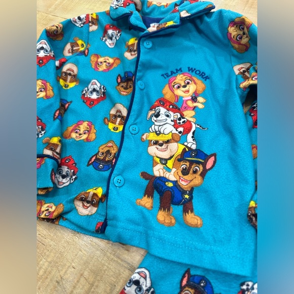2 boys PAW PATROL Nickelodeon boys kids toddler pajama set Marshall skye - Picture 12 of 13